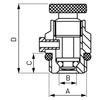 Odpowietrznik automatyczny FERRO pokrętło GZ metal fi 3/8''