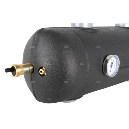 Sprzęgło hydrauliczne ocieplone BLH 822, 200 kW, 4x GW G2'', 6x GW G1/2'' odpowietrznik automatyczny, zawór spustowy, termometry, tuleja zanurzeniowa, korek