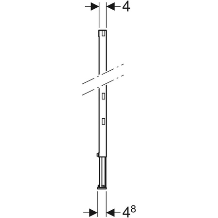 Element konstrukcyjny Geberit Duofix, H112-144