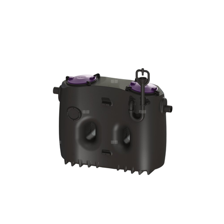 Separatory tłuszczu EasyClean free Basic Standard NS 4 Lewy z okienkiem i urządzeniem do napełniania