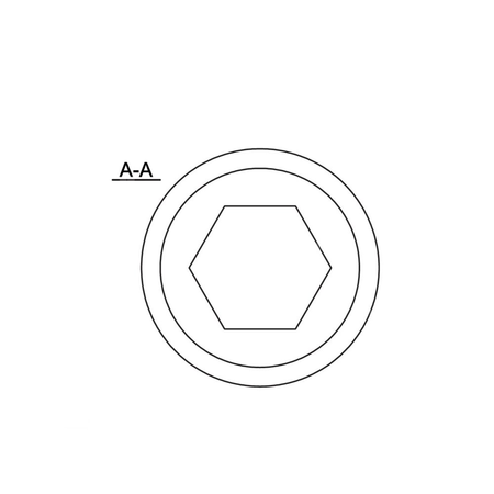 Przedłużka RUMET mosiądz 1'' x 1'' (GW x GZ), 20 mm