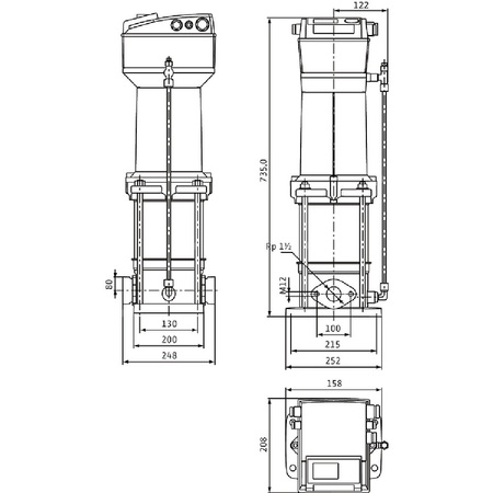 Wilo-MVISE 806-1/16/E/3-2-3G wysokociśnieniowa cicha pompa do wody