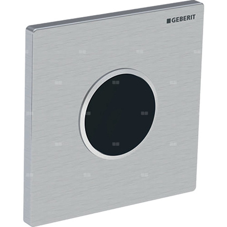 Płyta przykrywająca Geberit typ 10, okrągła: Płyta: biały, Pierścień ozdobny: pozłacany