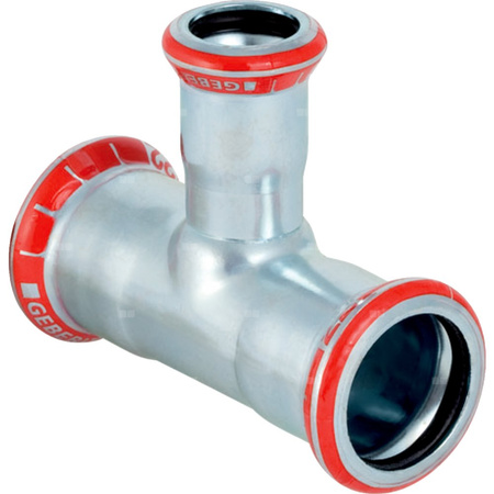 Trójnik GEBERIT Mapress C-Stahl redukcja 90' stal (ocynk) 88.9 mm x 22 mm x 88.9 mm MZ