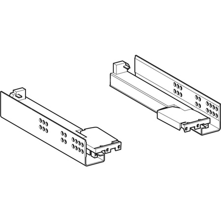 Zestaw szyn do szuflady Geberit do dolnej szafki pod umywalkę, długość 25 cm