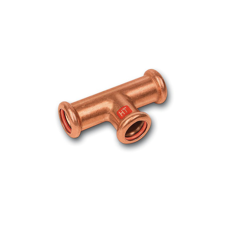 Trójnik SANHA Press Solar Cu 22 mm x 22 mm x 18 mm (zw x zw x zw)