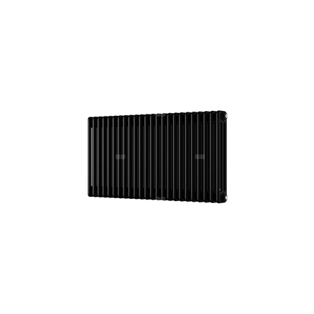 Grzejnik żeberkowy INSTAL-PROJEKT TUBUS 3 stal, podłączenie dolne środkowe, rozstaw 50 mm 2002 x 470 mm, kolor black structure (RAL 9005), moc 1962 W