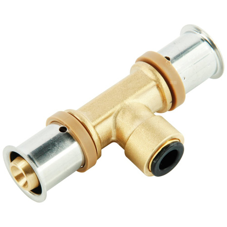 Trójnik mosiężny Press/Click - 16/8/17