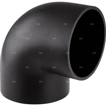 Kolano 88.5' GEBERIT HDPE, PE / polietylen, 160 mm, DN 150 x 160 mm x DN 150 (króciec)