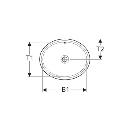 Elementy mocujące Geberit do umywalki podblatowej