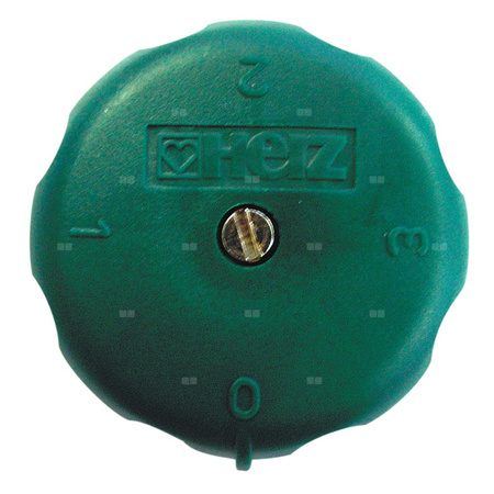 Pokrętło zielone, ze śrubą mocującą do przelotowych zaworów regulacyjnych Strömax-MW 1/2-2