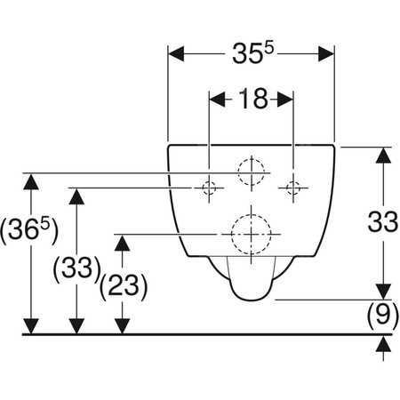 Miska WC wisząca GEBERIT iCon ceramiczna biała błyszcząca bez kołnierza wewnętrznego