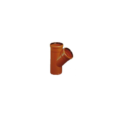 Trójnik MAGNAPLAST KG KGEA 45' PVC-U DN 500 x DN 160 x DN 500 (ww x ww x wz), kolor pomarańczowy