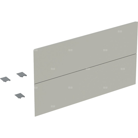 Zestaw frontów szuflad (2 szt.) do dolnej szafki pod umywalkę z dwoma szufladami GEBERIT ONE, kol. szary matowy szer.900 mm