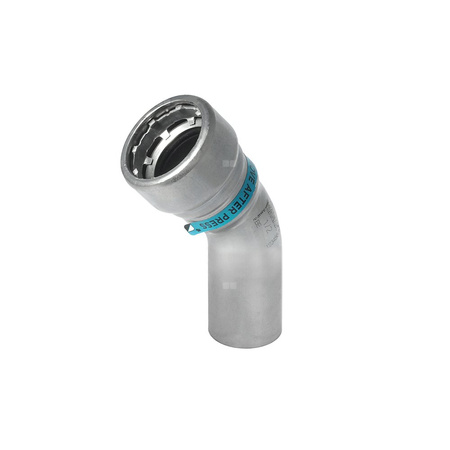 Łuk 45' SANHA Heavy Steel Press, stal (cynk/nikiel), 1/2'' (zw x GW)