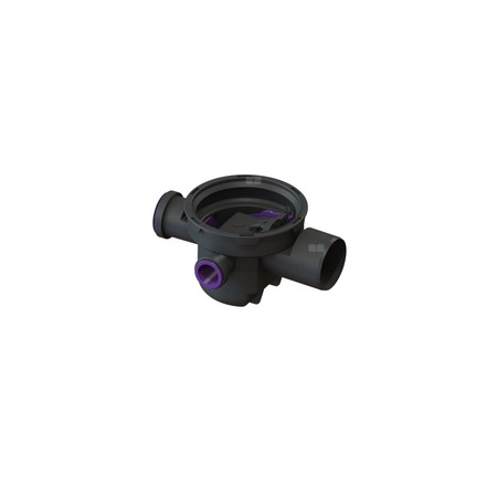 Wpust piwniczny z syfonem dwa dopływy DN 50, jeden dopływ DN 70 z zaślepką