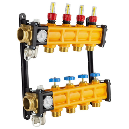 Rozdzielacz tworzywowy 1 1/2” x 3/4” - 5 obwodów