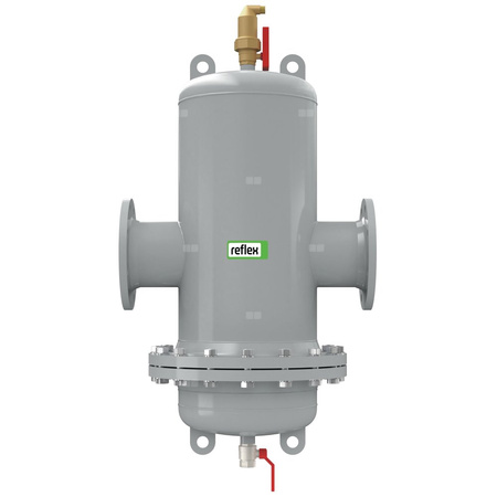 Separator mikropęcherzy REFLEX TW 250 R, 10 bar / 110'C, DN250/PN16, z kołnierzem rewizyjnym, kolor: szary