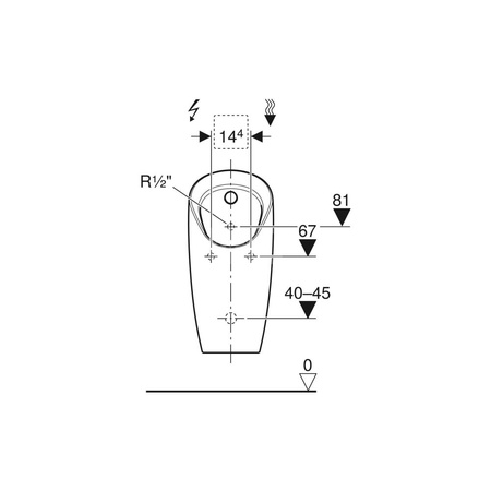 Głowica tryskaczowa Geberit kompletna