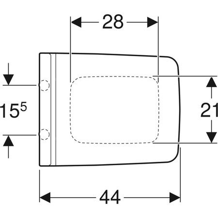 Deska sedesowa Geberit Xeno²: Wolne opadanie=Tak, Zawiasy wypinane=Nie, Mocowanie=Od góry, Biały / Błyszczący