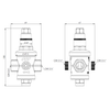 Regulator ciśnienia wody AFRISO BPR, GW 1/2''