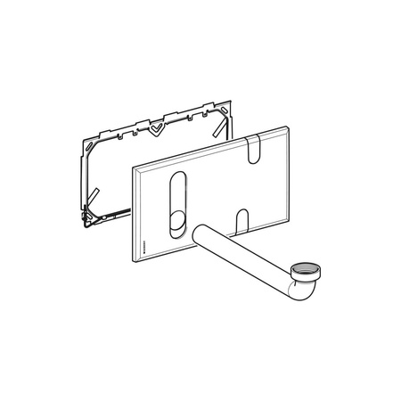 Płytka montażowa Geberit do płytki przykrywającej do podtynkowej skrzynki funkcyjnej