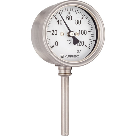 Termometr bimetaliczny AFRISO BiTh Ch, D402 fi 100 mm 0…160'C tuleja 150 mm połączenie rad