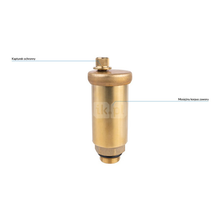 Odpowietrznik automatyczny AFRISO do instalacji solarnych GZ mosiądz fi 3/8''