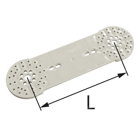 Płytka montażowa PP-R - L = 150 mm