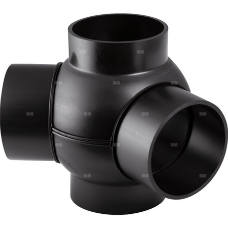 Czwórnik GEBERIT HDPE polietylen, 75 mm DN 70, sw x sw x sw x sw