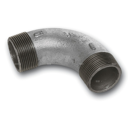 Łuk 90' SANHA 3#, żeliwo (cynk/nikiel) (ocynk), 3/4'' (GZ)