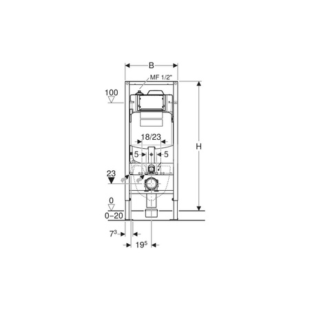 Zawór elektromagnetyczny do spłukiwania higienicznego w spłuczce podtynkowej, zw i cw