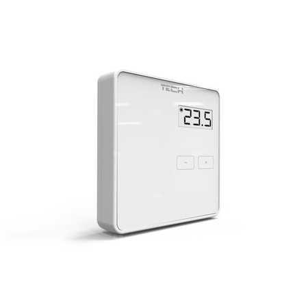 Przewodowy regulator pokojowy do listwy L-10 dedykowany biały, model R-10b