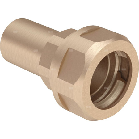 Złączka przejściowa do rur karbowanych GEBERIT Mapress, mosiądz / mosiądz, 22 mm x DN 16 (końcówka wciskowa x PZ)