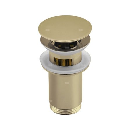 Zestaw odpływowy do umywalki PERFEXIM SPPMWK06OP złoty 2 3/4'', przycisk duży okrągły płaski