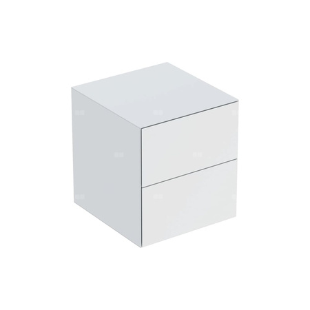 Szafka boczna Geberit ONE, z dwoma szufladami: 45x49.2x47cm, Biały / Lakierowany matowy