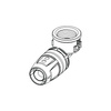 Mufa 90' TECE logo dwuczęściowy, mosiądz, 20 mm x 1/2'' (pz x GW)