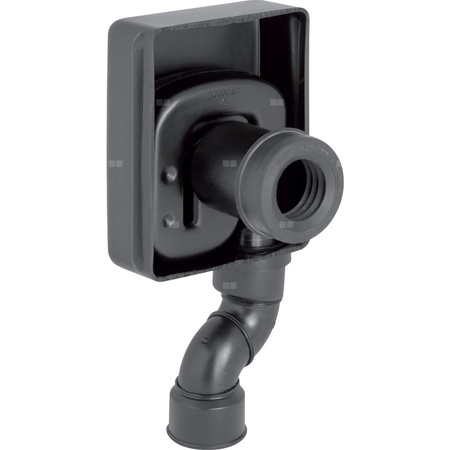 Syfon podtynkowy Geberit do pisuaru, wylot pionowy: d=50mm, Czarny