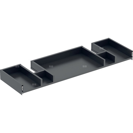 Szuflada górna Geberit Smyle Square do szafki pod umywalkę podwójną: Lava, Szerokość umywalki=120cm