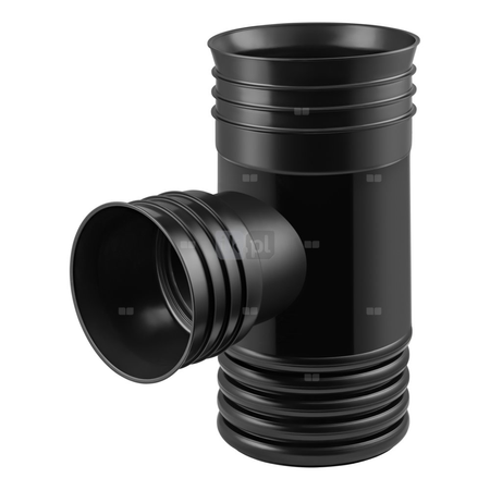 Trójnik MAGNAPLAST MAGNACOR MCEA 90' PP DN 400 x DN 400 x DN 400 (ww x ww x wz), kolor czarny