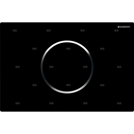 Elektroniczny zestaw uruchamiający WC Geberit, IR, Sigma10, 12cm, czarny-chrom bł.