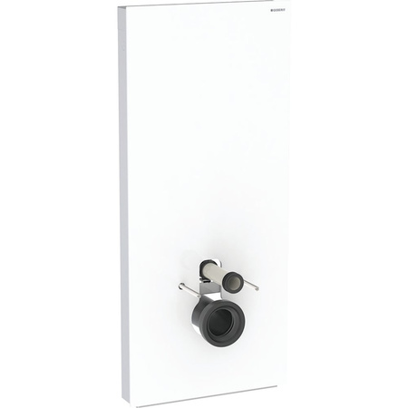 Moduł sanitarny do WC wiszącego GEBERIT Monolith Plus, 1140 mm x 505 mm x 106 mm, front: biały, bok: aluminium