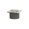 Kratka KESSEL kwadratowa ze stalowai nierdzewnej 138x138mm do wpustu