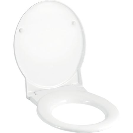 Deska sedesowa Geberit Joly: Wolne opadanie=Nie, Mocowanie=Od góry, Biały / Błyszczący