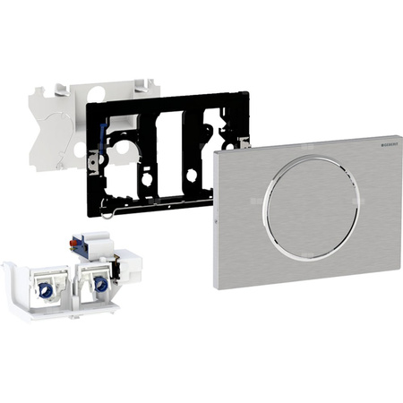 Elektroniczny zestaw uruchamiający WC Geberit, RF, Sigma10, 12cm, stal nierdz.