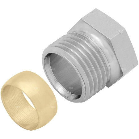 Zacisk na rurę Cu Ø15 GZ - G1/2"