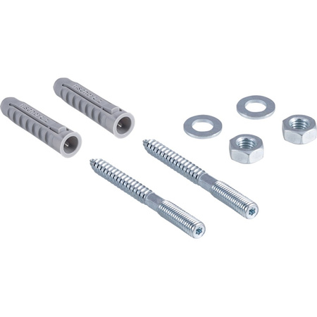 Elementy mocujące Geberit do ścianki międzypisuarowej ze szkła