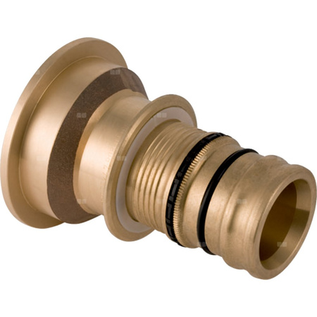 Złączka GEBERIT Mepla, miedź / miedź, 75 mm, DN 65 x 95 mm x DN 90 (końcówka wciskowa x kołnierz), (głębokość: 33 mm) z uszczelką