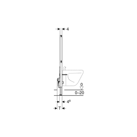 Podłączenie GEBERIT Mepla, brąz, 1/2'' (GW x przyłącze mf), 73 mm