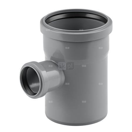 Trójnik MAGNAPLAST HT PLUS HTEA 87' PP DN 110 x DN 75 x DN 110 (ww x ww x wz), kolor szary